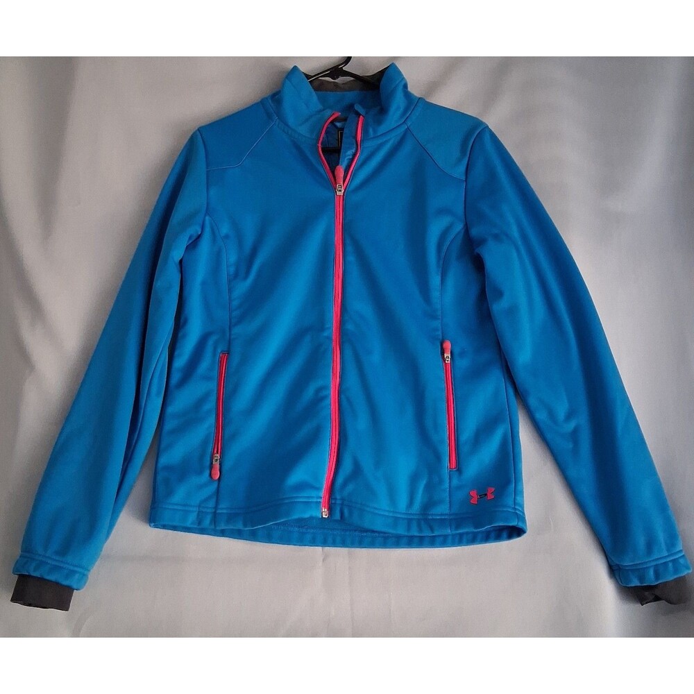 Under Armour Kids Storm Jacket – Youth XL – Teal & Pink